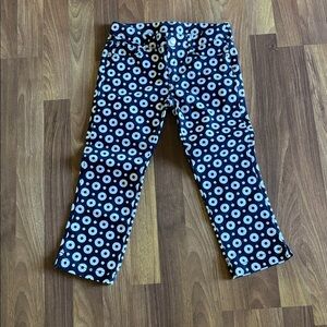 Gymboree Girls Navy and White Polka Dot Pants - Size 7